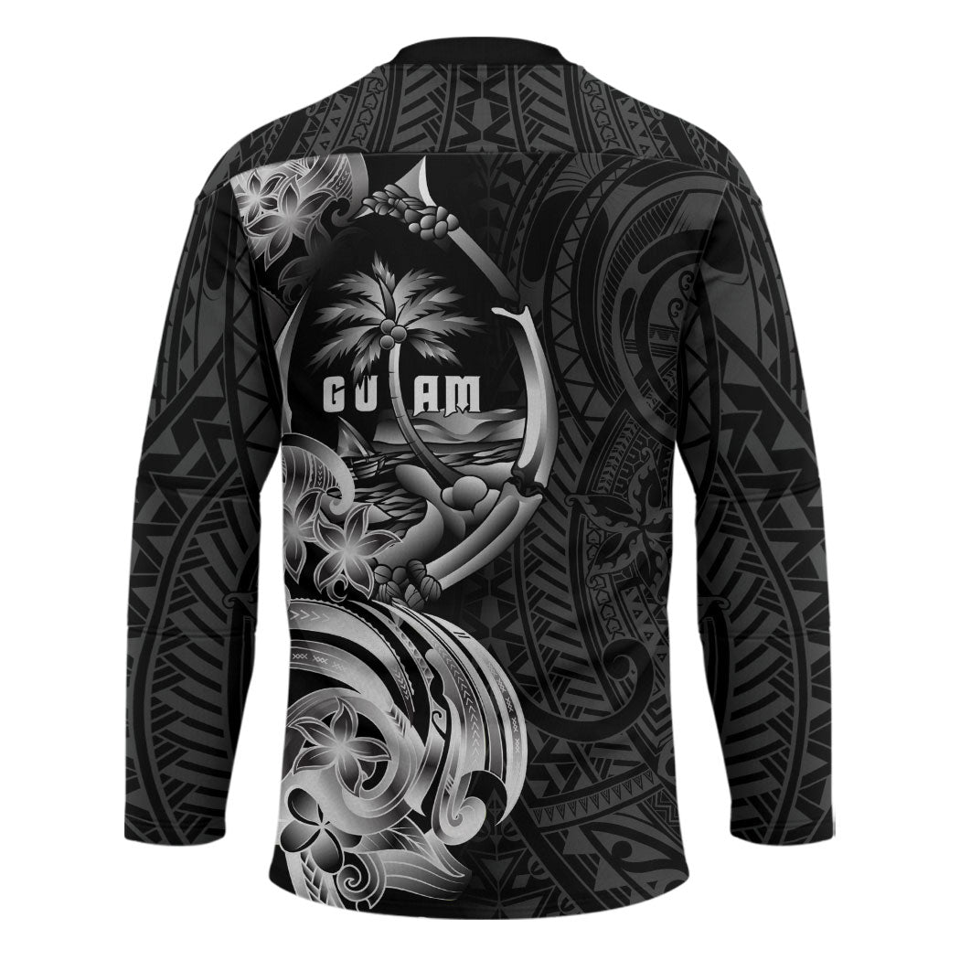 Attelong Guam Chamorro Hockey Jersey Guahan Seal Tattoo LT14 - Polynesian Pride
