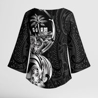 Attelong Guam Chamorro Kimono Sleeve Blouse Guahan Seal Tattoo LT14 - Polynesian Pride