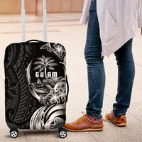 Attelong Guam Chamorro Luggage Cover Guahan Seal Tattoo LT14 Black - Polynesian Pride