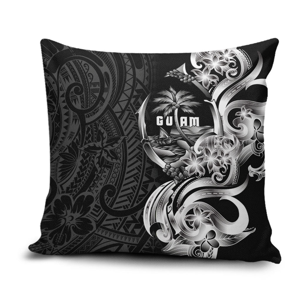 Attelong Guam Chamorro Pillow Cover Guahan Seal Tattoo LT14 Black - Polynesian Pride