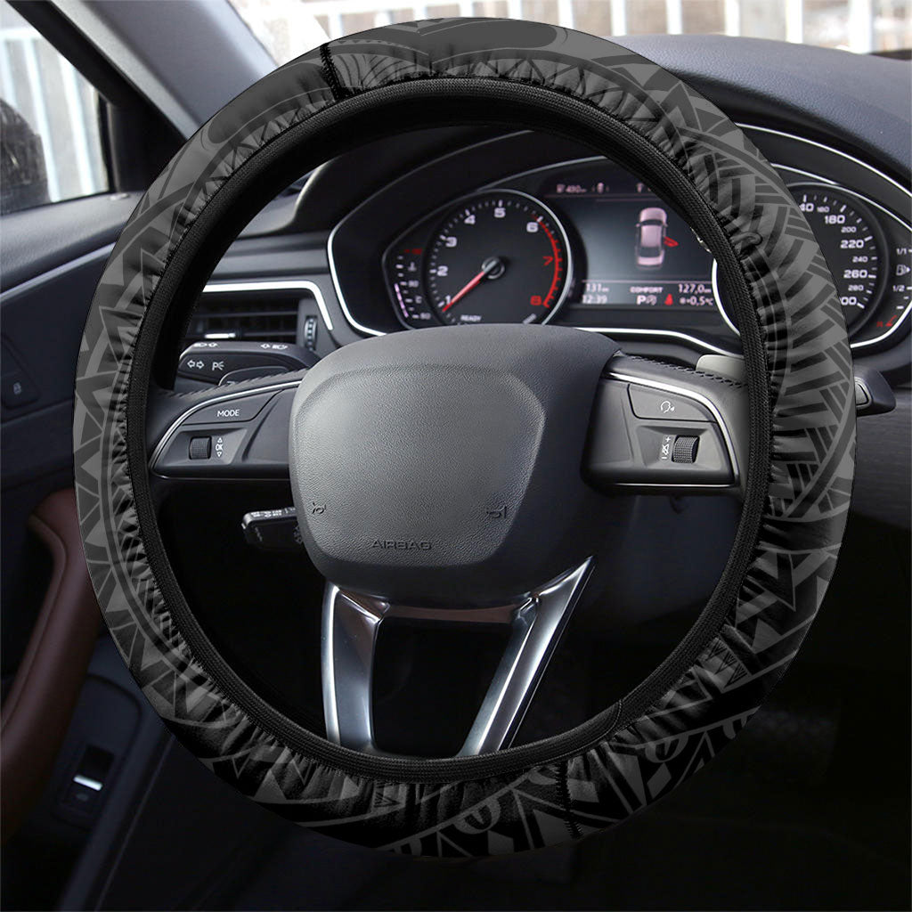 Attelong Guam Chamorro Steering Wheel Cover Guahan Seal Tattoo LT14 - Polynesian Pride