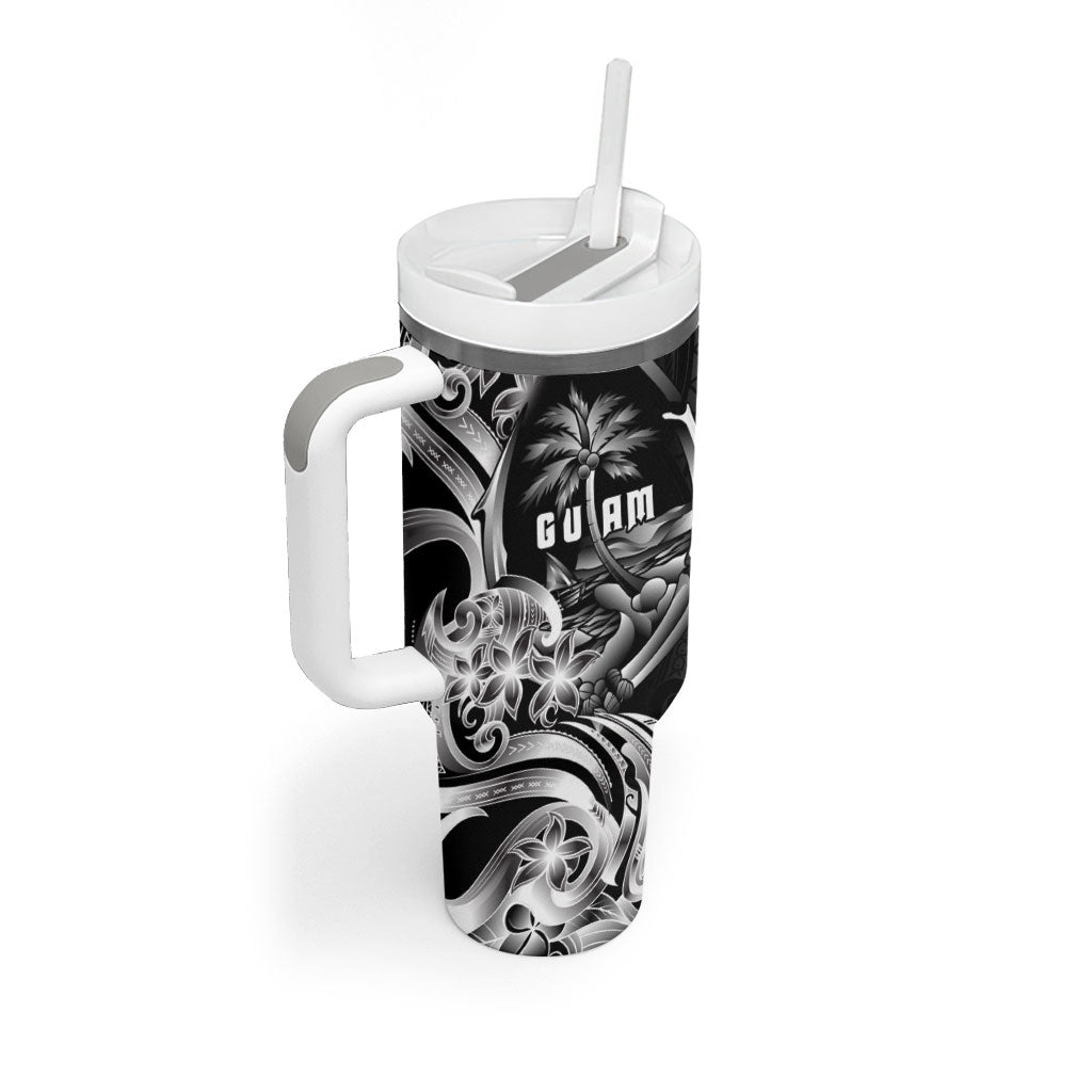 Attelong Guam Chamorro Tumbler With Handle Guahan Seal Tattoo LT14 - Polynesian Pride