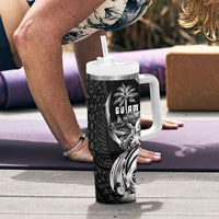 Attelong Guam Chamorro Tumbler With Handle Guahan Seal Tattoo LT14 - Polynesian Pride