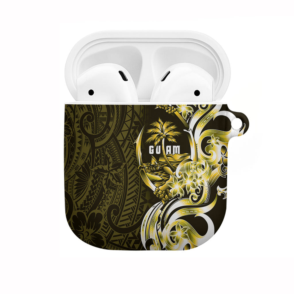 Amariyu Guam Chamorro AirPods Case Guahan Seal Tattoo LT14 Yellow - Polynesian Pride