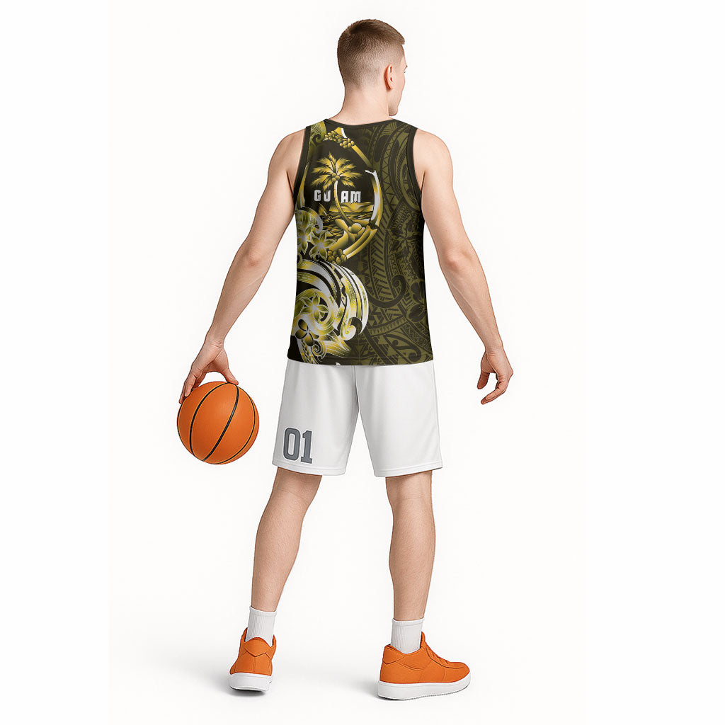 Amariyu Guam Chamorro Basketball Jersey Guahan Seal Tattoo LT14 - Polynesian Pride