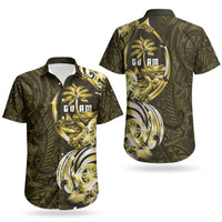 Amariyu Guam Chamorro Couples Matching Summer Maxi Dress and Hawaiian Shirt Guahan Seal Tattoo LT14 - Polynesian Pride