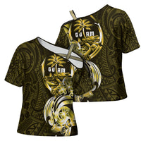 Amariyu Guam Chamorro Cross Shoulder Shirt Guahan Seal Tattoo LT14 - Polynesian Pride