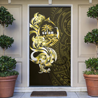 Amariyu Guam Chamorro Door Cover Guahan Seal Tattoo LT14 Yellow - Polynesian Pride