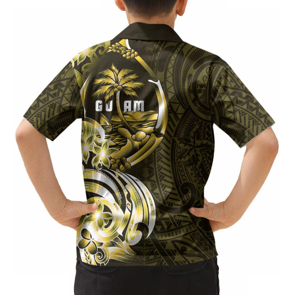 Amariyu Guam Chamorro Kid Hawaiian Shirt Guahan Seal Tattoo LT14 - Polynesian Pride