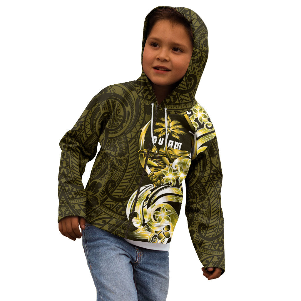 Amariyu Guam Chamorro Kid Hoodie Guahan Seal Tattoo LT14 - Polynesian Pride