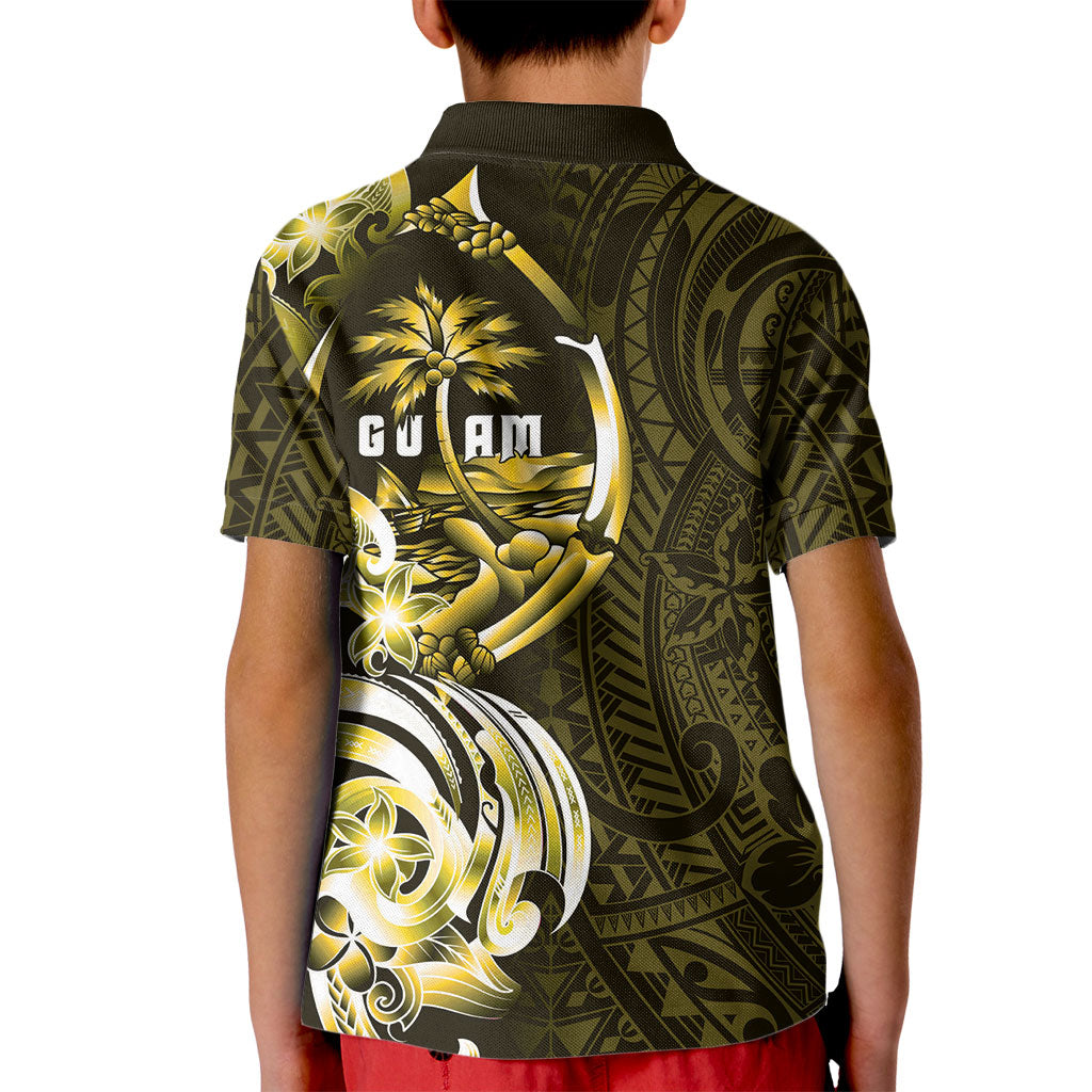 Amariyu Guam Chamorro Kid Polo Shirt Guahan Seal Tattoo LT14 - Polynesian Pride