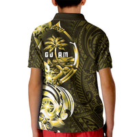 Amariyu Guam Chamorro Kid Polo Shirt Guahan Seal Tattoo LT14 - Polynesian Pride