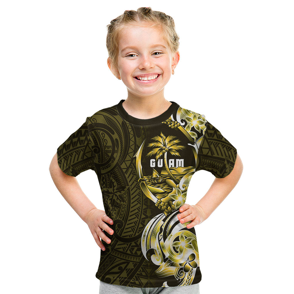 Amariyu Guam Chamorro Kid T Shirt Guahan Seal Tattoo LT14 Yellow - Polynesian Pride
