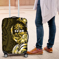 Amariyu Guam Chamorro Luggage Cover Guahan Seal Tattoo LT14 Yellow - Polynesian Pride