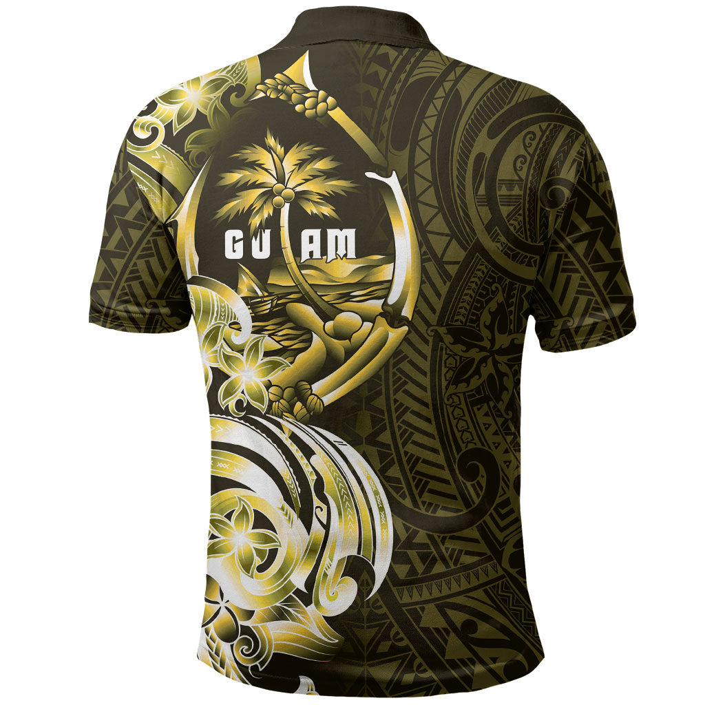 Amariyu Guam Chamorro Polo Shirt Guahan Seal Tattoo LT14 - Polynesian Pride