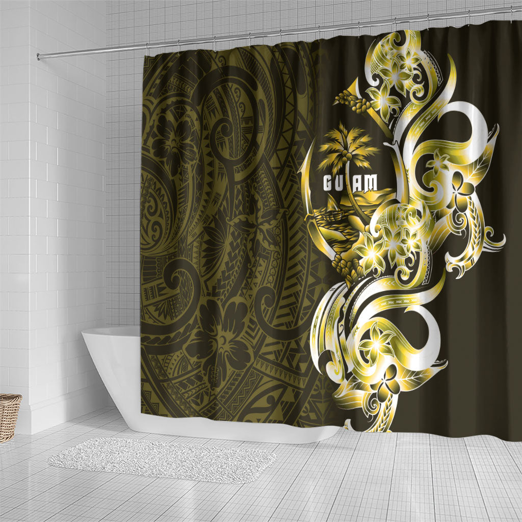 Amariyu Guam Chamorro Shower Curtain Guahan Seal Tattoo LT14 - Polynesian Pride