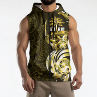 Amariyu Guam Chamorro Sleeveless Zip Hoodie Guahan Seal Tattoo LT14 - Polynesian Pride