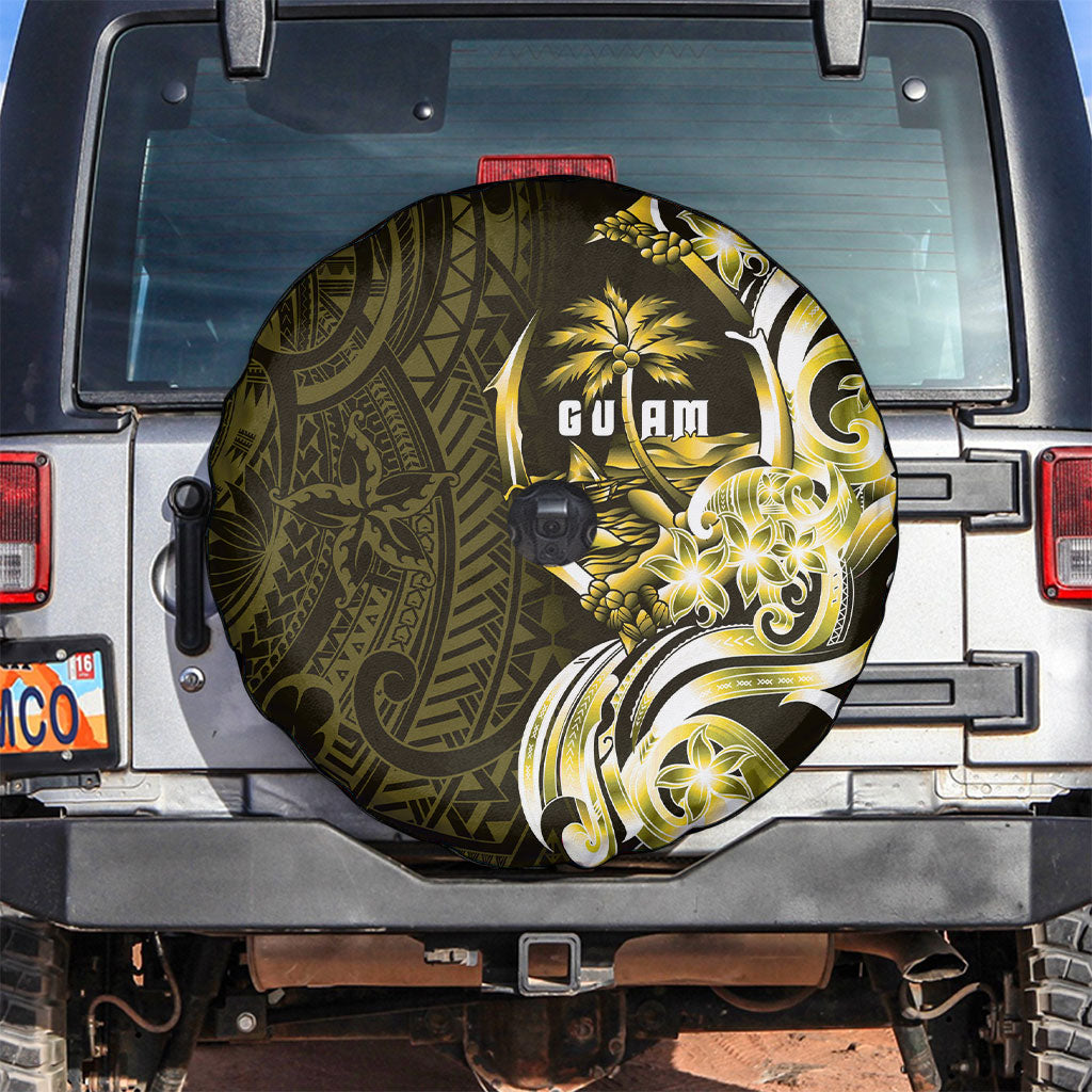 Amariyu Guam Chamorro Spare Tire Cover Guahan Seal Tattoo LT14 Yellow - Polynesian Pride
