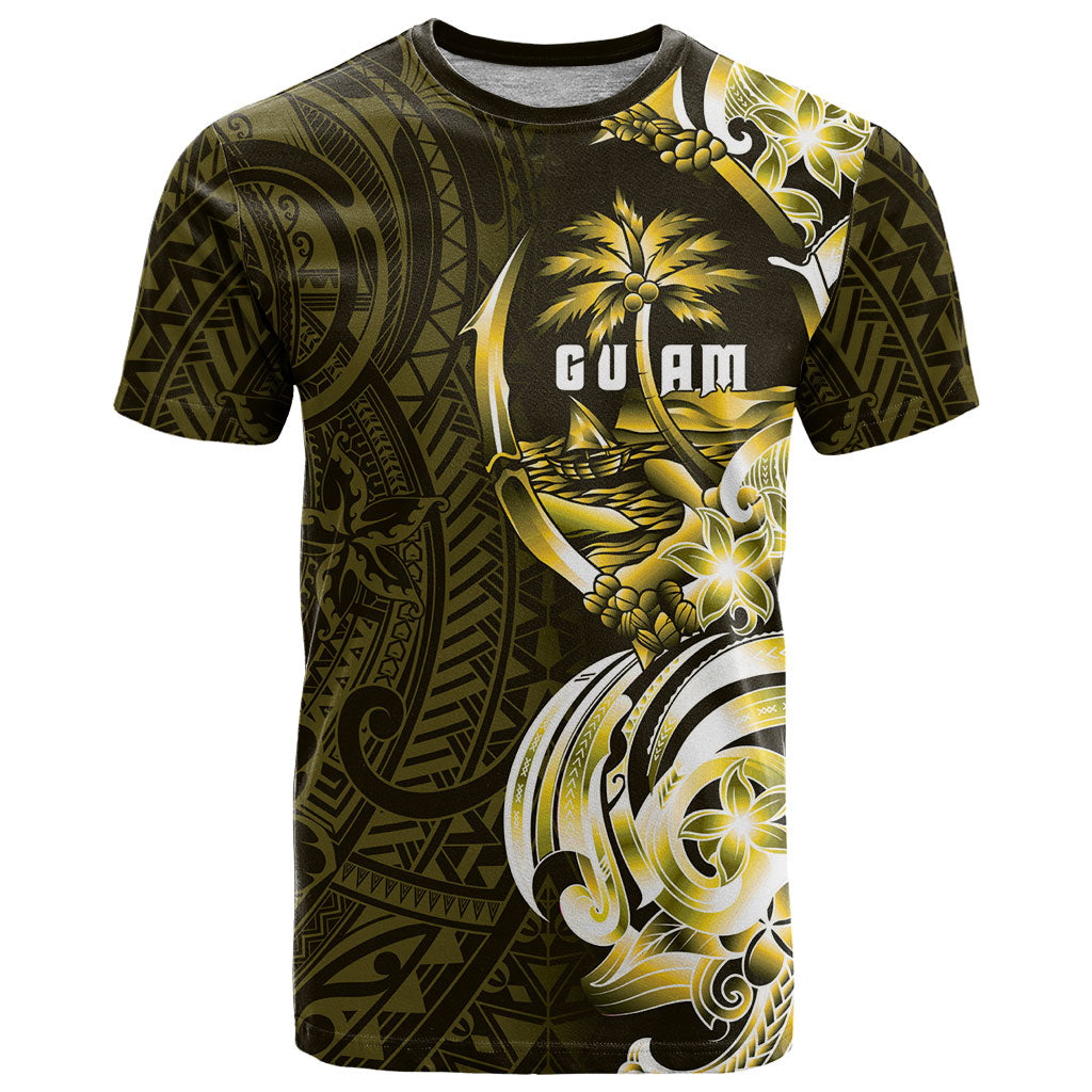 Amariyu Guam Chamorro T Shirt Guahan Seal Tattoo LT14 Yellow - Polynesian Pride