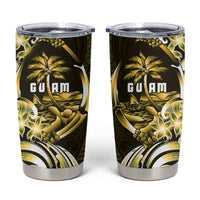 Amariyu Guam Chamorro Tumbler Cup Guahan Seal Tattoo LT14 Yellow - Polynesian Pride