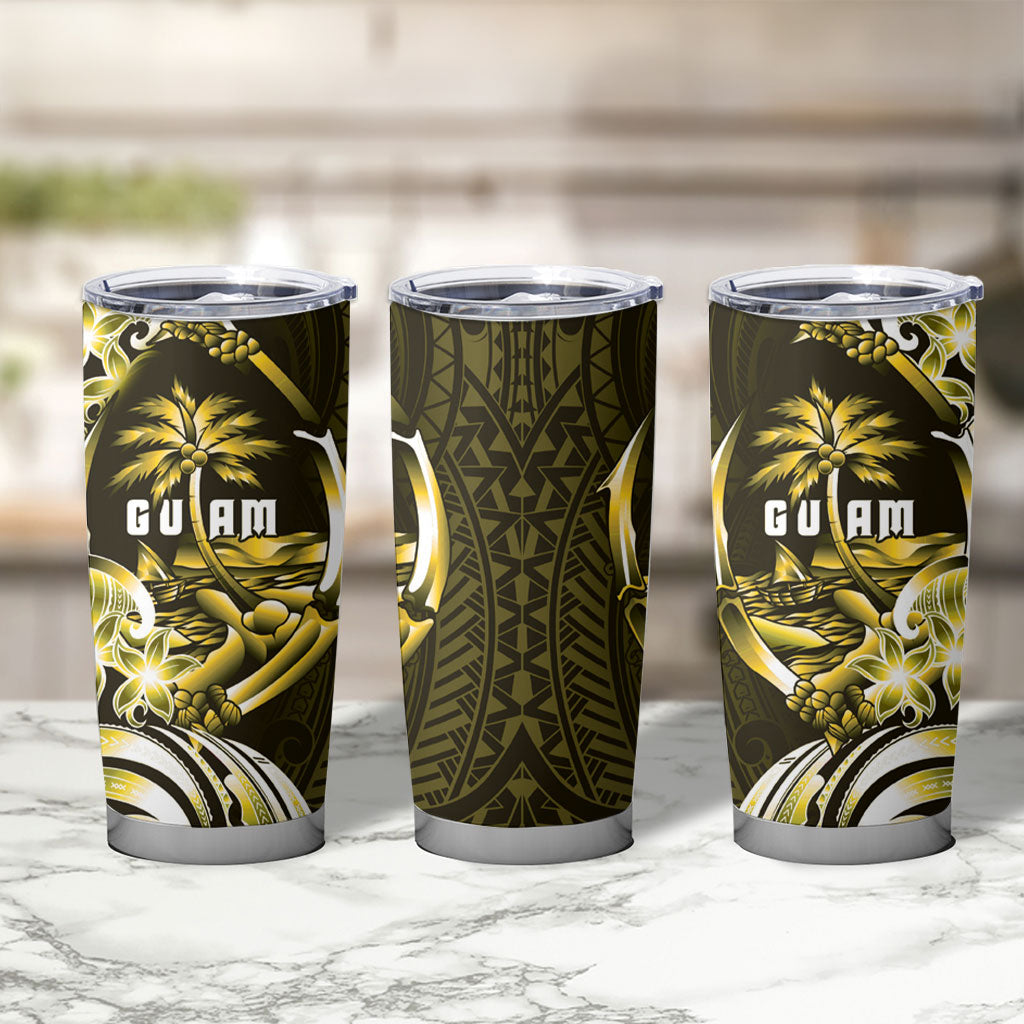 Amariyu Guam Chamorro Tumbler Cup Guahan Seal Tattoo LT14 - Polynesian Pride