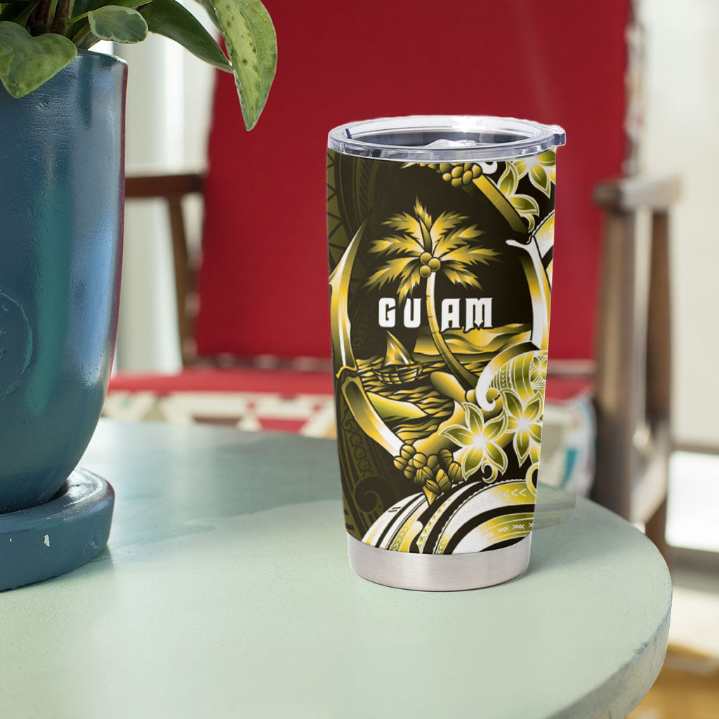 Amariyu Guam Chamorro Tumbler Cup Guahan Seal Tattoo LT14 - Polynesian Pride