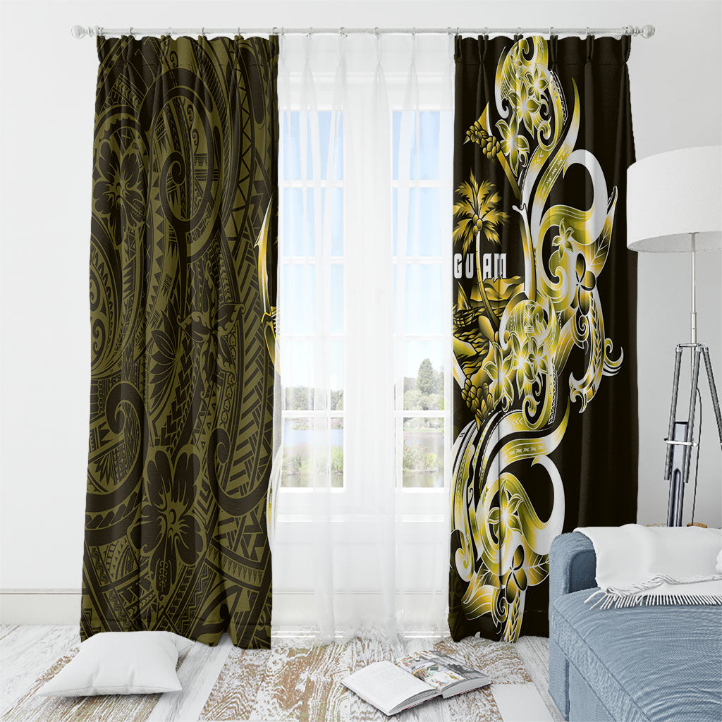 Amariyu Guam Chamorro Window Curtain Guahan Seal Tattoo LT14 - Polynesian Pride