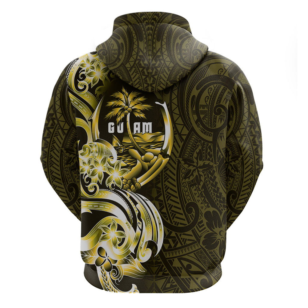 Amariyu Guam Chamorro Zip Hoodie Guahan Seal Tattoo LT14 - Polynesian Pride