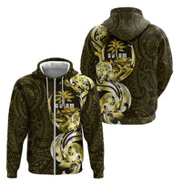 Amariyu Guam Chamorro Zip Hoodie Guahan Seal Tattoo LT14 - Polynesian Pride