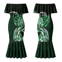 Betde Guam Chamorro Couples Matching Mermaid Dress and Hawaiian Shirt Guahan Seal Tattoo LT14 - Polynesian Pride