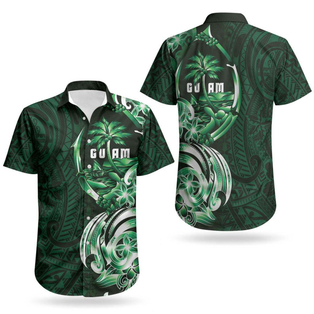 Betde Guam Chamorro Couples Matching Puletasi and Hawaiian Shirt Guahan Seal Tattoo LT14 - Polynesian Pride