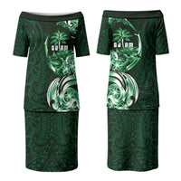 Betde Guam Chamorro Couples Matching Puletasi and Hawaiian Shirt Guahan Seal Tattoo LT14 - Polynesian Pride