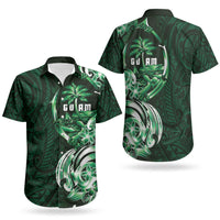 Betde Guam Chamorro Couples Matching Summer Maxi Dress and Hawaiian Shirt Guahan Seal Tattoo LT14 - Polynesian Pride