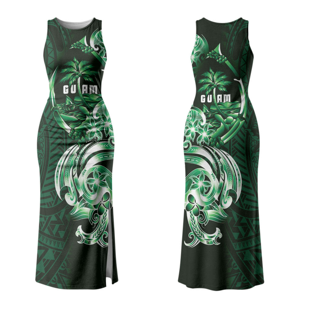 Betde Guam Chamorro Couples Matching Tank Maxi Dress and Long Sleeve Button Shirt Guahan Seal Tattoo LT14 - Polynesian Pride