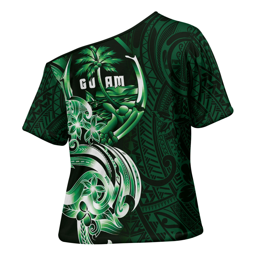 Betde Guam Chamorro Cross Shoulder Shirt Guahan Seal Tattoo LT14 - Polynesian Pride
