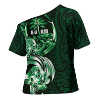 Betde Guam Chamorro Cross Shoulder Shirt Guahan Seal Tattoo LT14 - Polynesian Pride