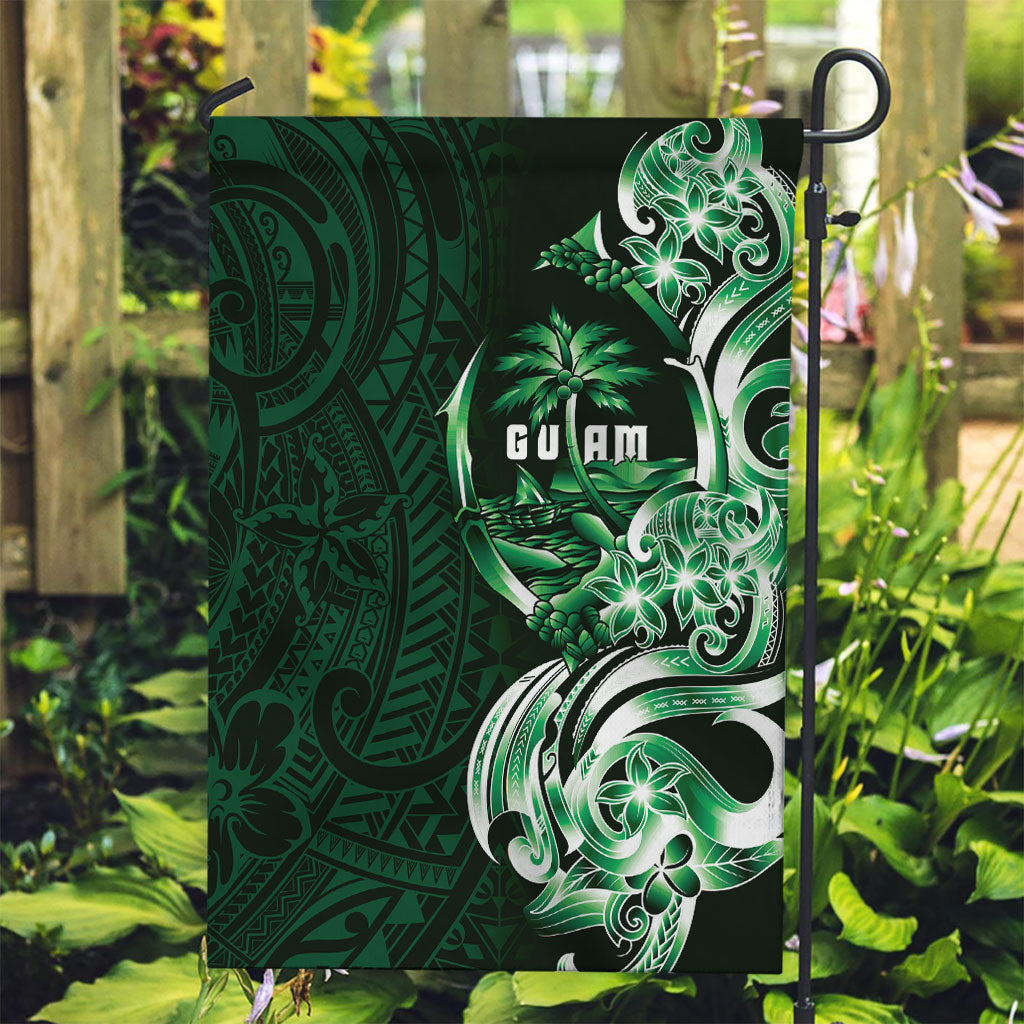 Betde Guam Chamorro Garden Flag Guahan Seal Tattoo LT14 Garden Flag Green - Polynesian Pride
