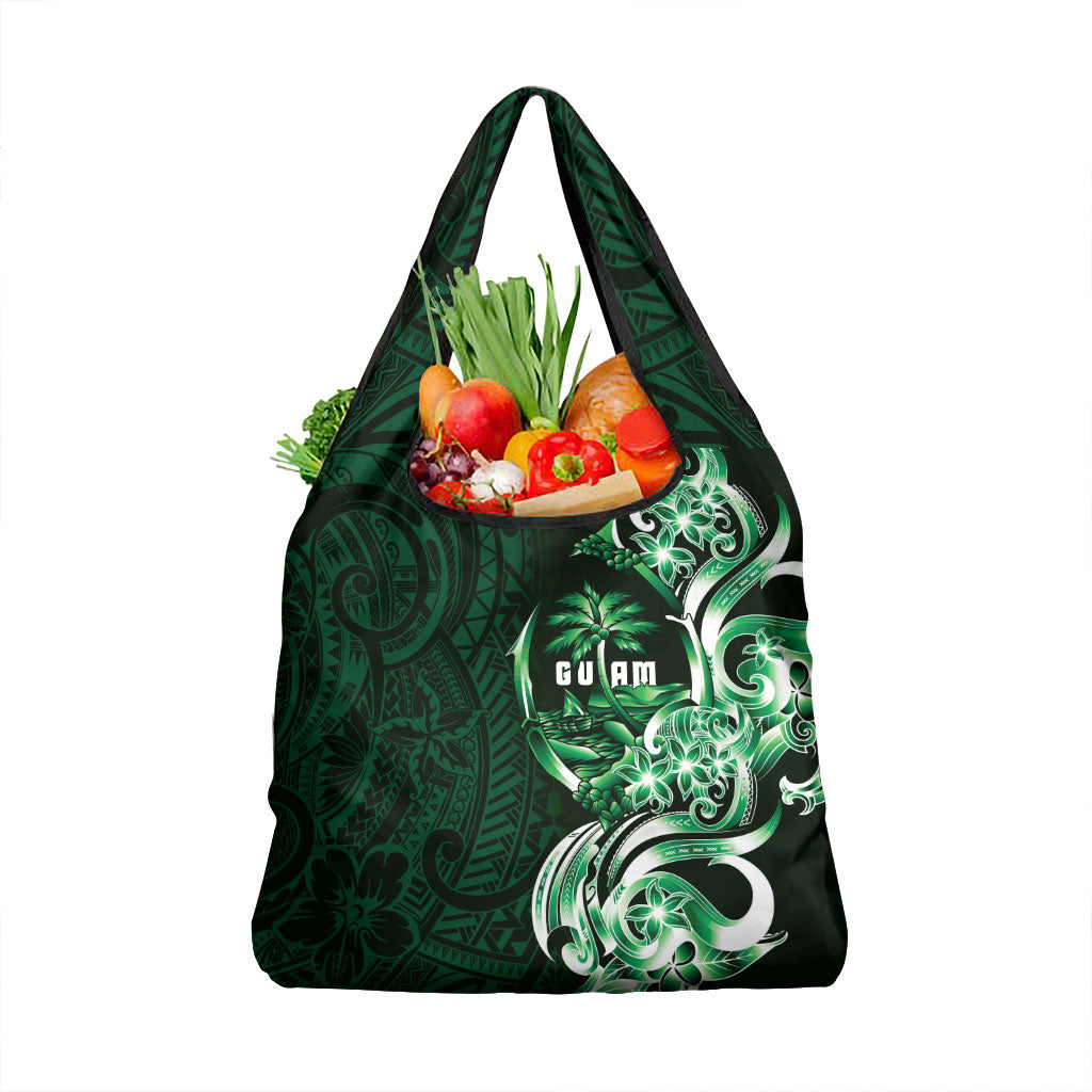 Betde Guam Chamorro Grocery Bag Guahan Seal Tattoo LT14 1-pack One Size Green - Polynesian Pride