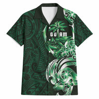 Betde Guam Chamorro Hawaiian Shirt Guahan Seal Tattoo LT14 Green - Polynesian Pride