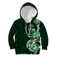 Betde Guam Chamorro Kid Hoodie Guahan Seal Tattoo LT14 Hoodie Green - Polynesian Pride