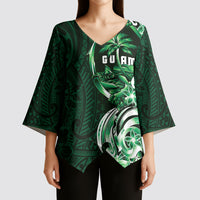 Betde Guam Chamorro Kimono Sleeve Blouse Guahan Seal Tattoo LT14 - Polynesian Pride
