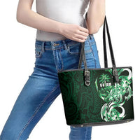 Betde Guam Chamorro Leather Tote Bag Guahan Seal Tattoo LT14 - Polynesian Pride