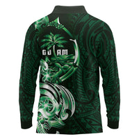 Betde Guam Chamorro Long Sleeve Polo Shirt Guahan Seal Tattoo LT14 - Polynesian Pride