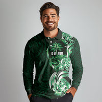 Betde Guam Chamorro Long Sleeve Polo Shirt Guahan Seal Tattoo LT14 - Polynesian Pride