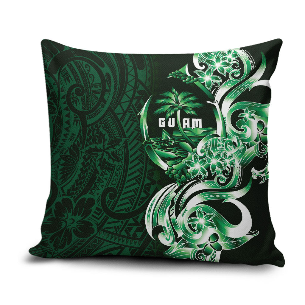 Betde Guam Chamorro Pillow Cover Guahan Seal Tattoo LT14 Green - Polynesian Pride
