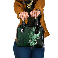 Betde Guam Chamorro Shoulder Handbag Guahan Seal Tattoo LT14 One Size Green - Polynesian Pride
