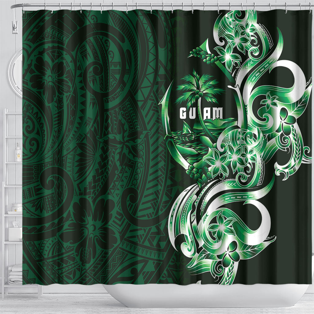 Betde Guam Chamorro Shower Curtain Guahan Seal Tattoo LT14 - Polynesian Pride