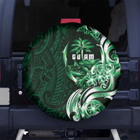Betde Guam Chamorro Spare Tire Cover Guahan Seal Tattoo LT14 No hole Green - Polynesian Pride