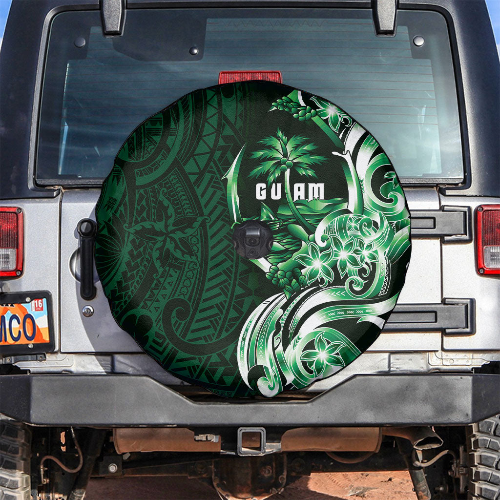 Betde Guam Chamorro Spare Tire Cover Guahan Seal Tattoo LT14 Green - Polynesian Pride