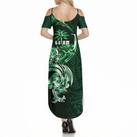 Betde Guam Chamorro Summer Maxi Dress Guahan Seal Tattoo LT14 - Polynesian Pride
